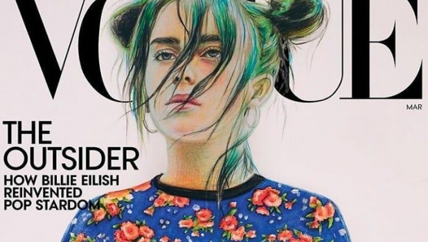 Рисунок российской школьницы на обложке журнала Vogue.