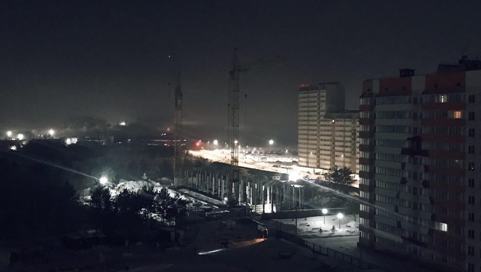 Туман в Барнауле.