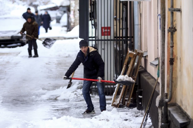 Барнаул в снегу.