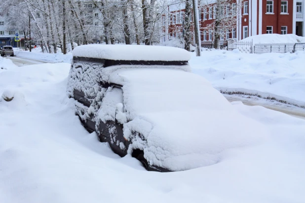 Барнаул в снегу. 