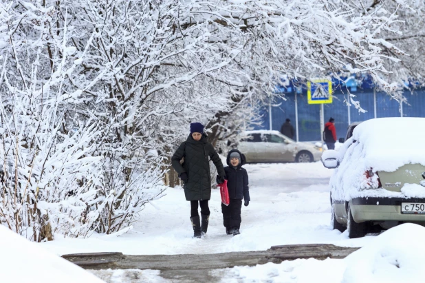 Барнаул в снегу. 