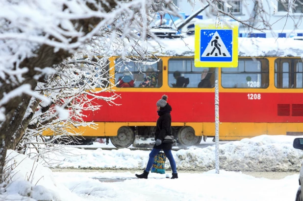 Барнаул в снегу. 