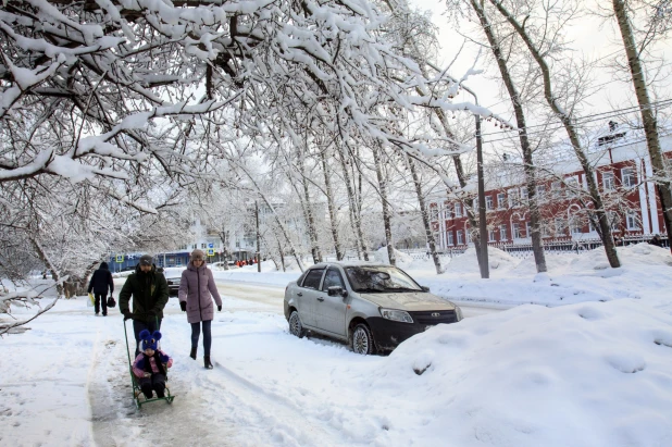 Барнаул в снегу. 