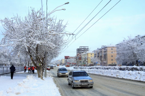 Барнаул в снегу. 