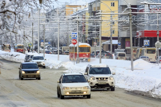 Барнаул в снегу. 