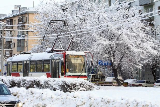 Барнаул в снегу. 