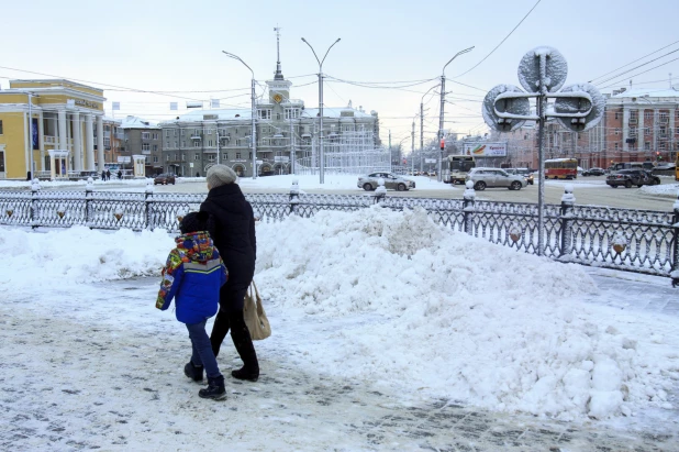 Барнаул в снегу. 