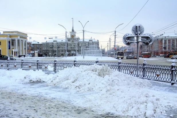 Барнаул в снегу. 