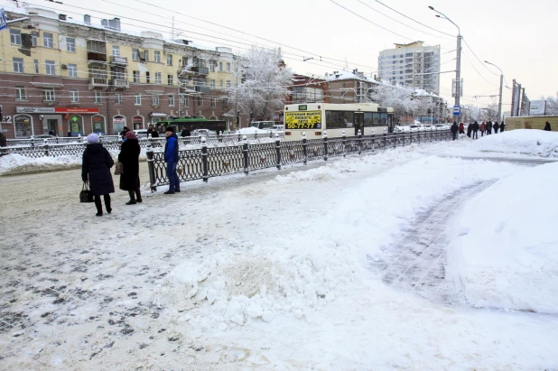 Барнаул в снегу. 