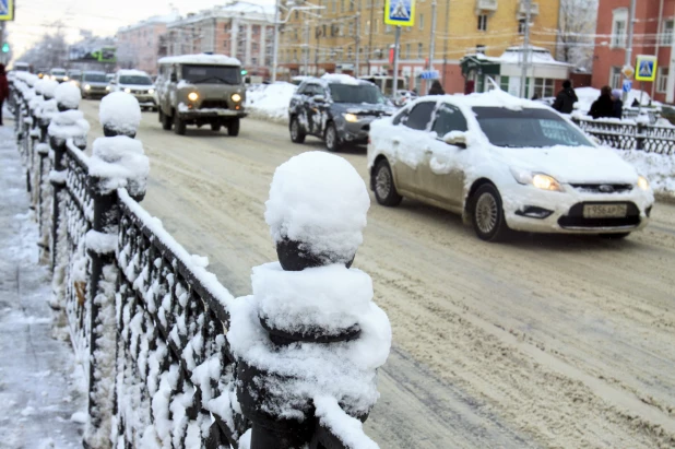 Барнаул в снегу. 