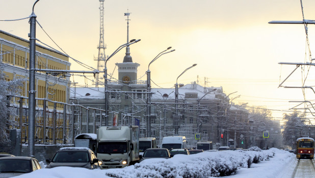 Барнаул в снегу. 