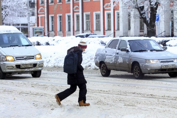 Барнаул в снегу. 