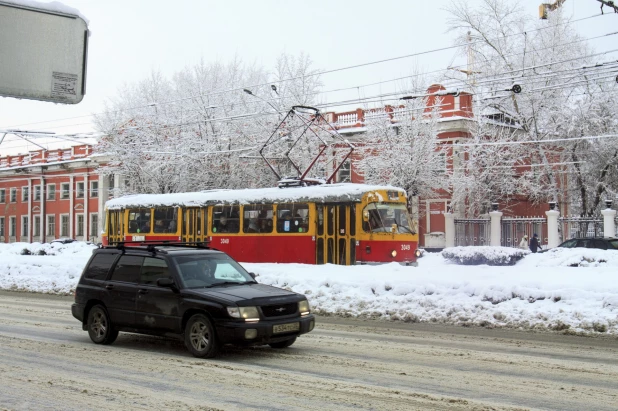 Барнаул в снегу. 