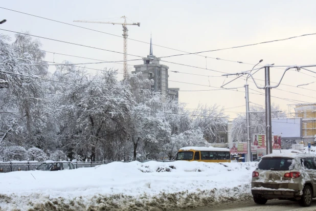 Барнаул в снегу. 