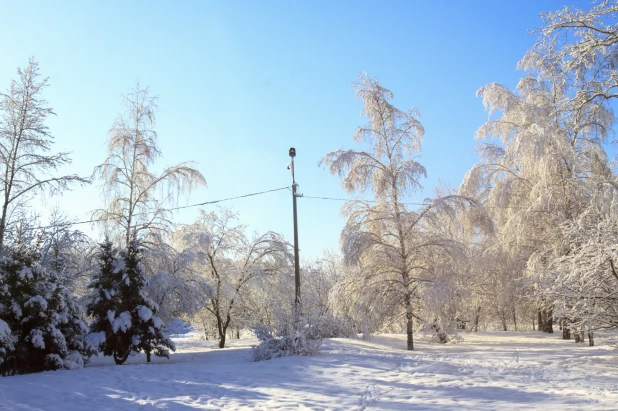 Сквер перед школой в Новоалтайске.