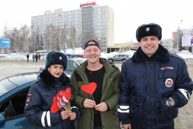 Акция в День влюбленных.