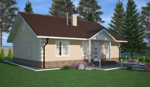 Индивидуальный жилой дом (визуализация).