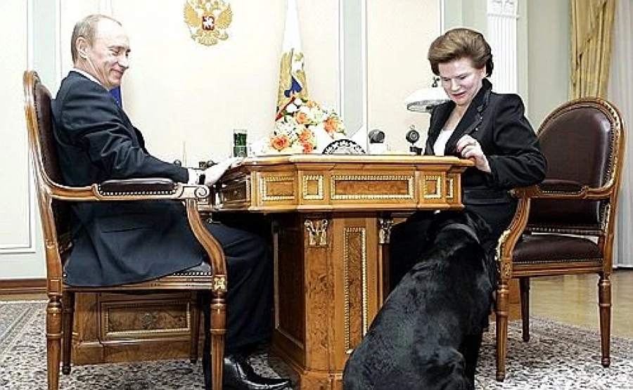 Валентина Терешкова и Владимир Путин, 2007.