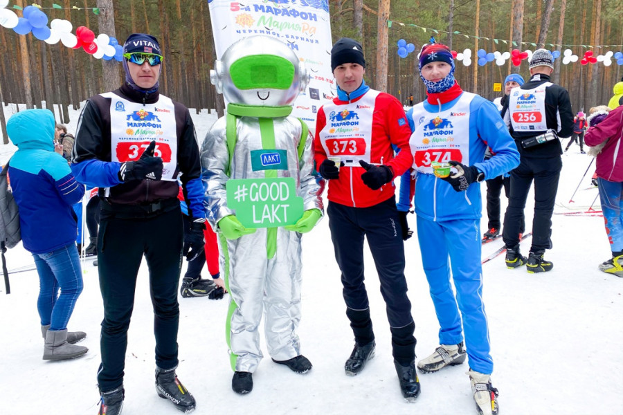 Лыжный марафон в Барнауле.