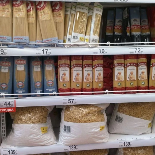 Запасы продуктов. Барнаул. 