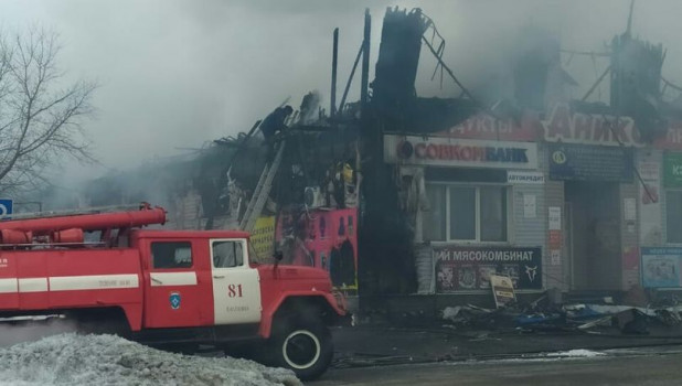 Пожар в Ребрихе, 19 марта 2020 года.