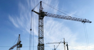 Строительство. Строительный кран.
