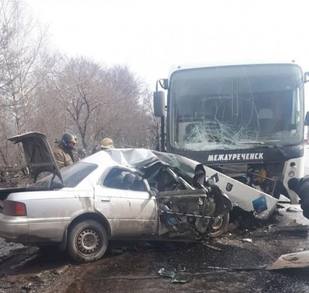 ДТП в Междуреченске с автобусом из Барнаула.