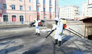 Дезинфекция от коронавируса в Барнауле.