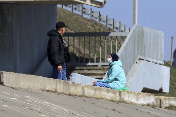 Барнаул перед началом ледохода. 