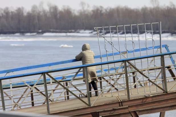 Барнаул перед началом ледохода. 