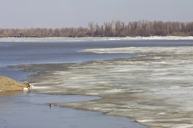 Барнаул перед началом ледохода. 