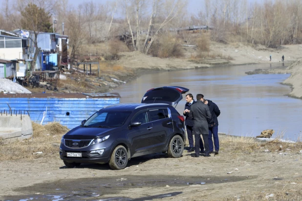 Барнаул перед началом ледохода. 