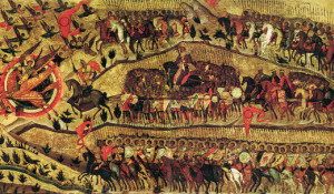 Икона «Благословенно воинство Небесного Царя», написанная в память Казанского похода 1552 года