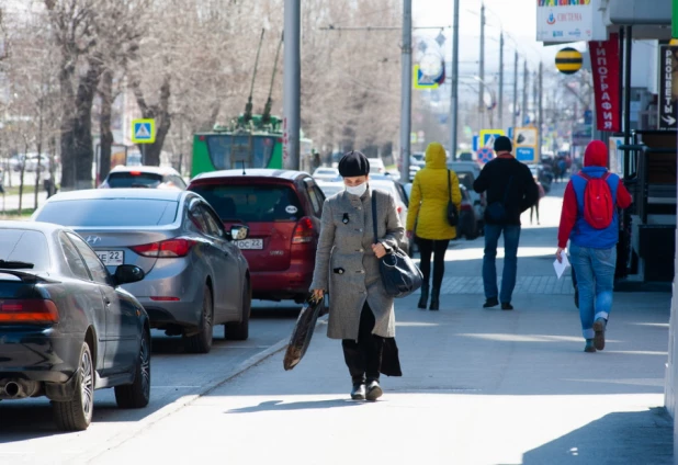 Проспект Ленина. Пандемия. Коронавирус. 