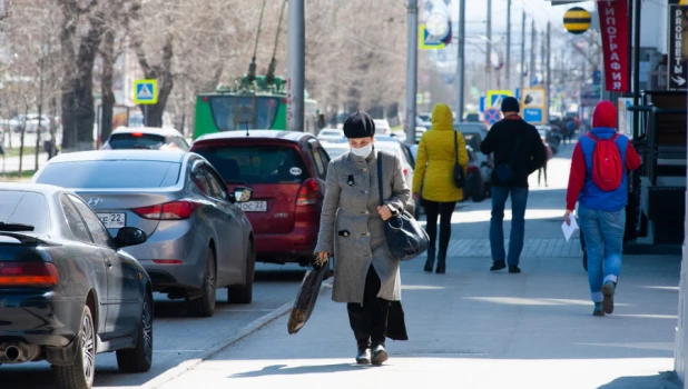 Проспект Ленина. Пандемия. Коронавирус. 