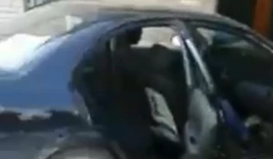 Женщина без водительских прав въехала в здание транспортной полиции в Кузбассе.