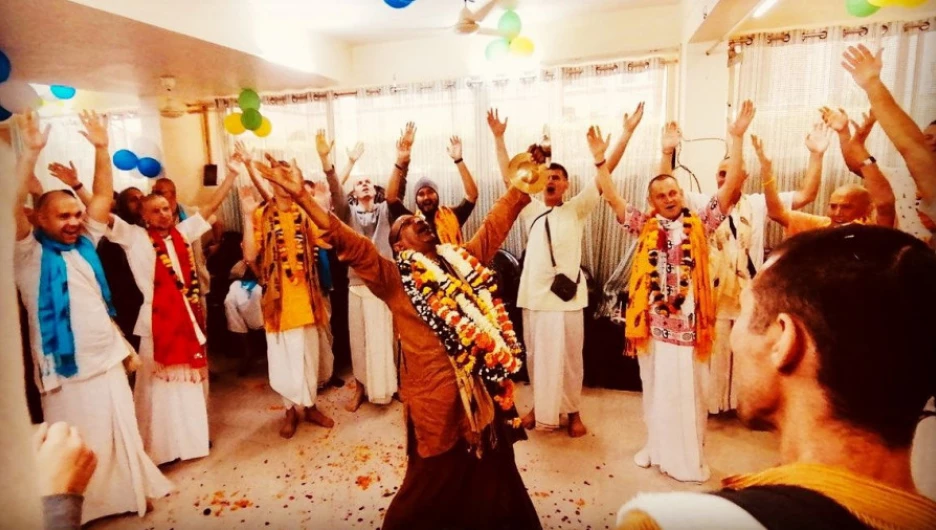 Русский дом кришнаитов в Индии.