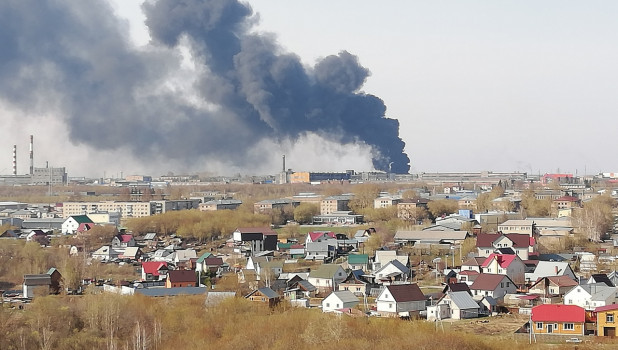 Пожар в Барнауле 21 апреля 2020 года.