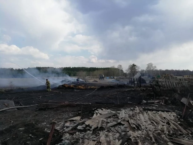 Пожар в селе Боровлянка. 