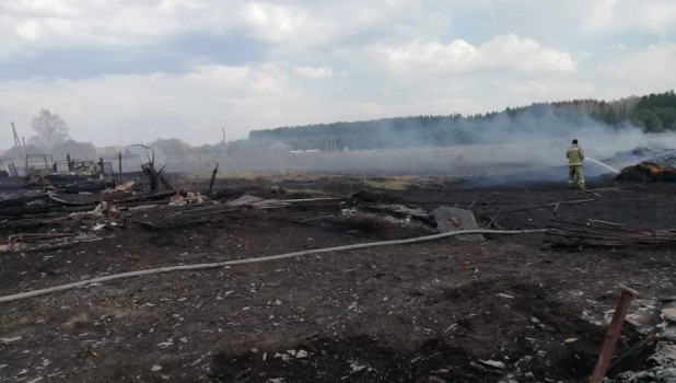 Пожар в селе Боровлянка. 