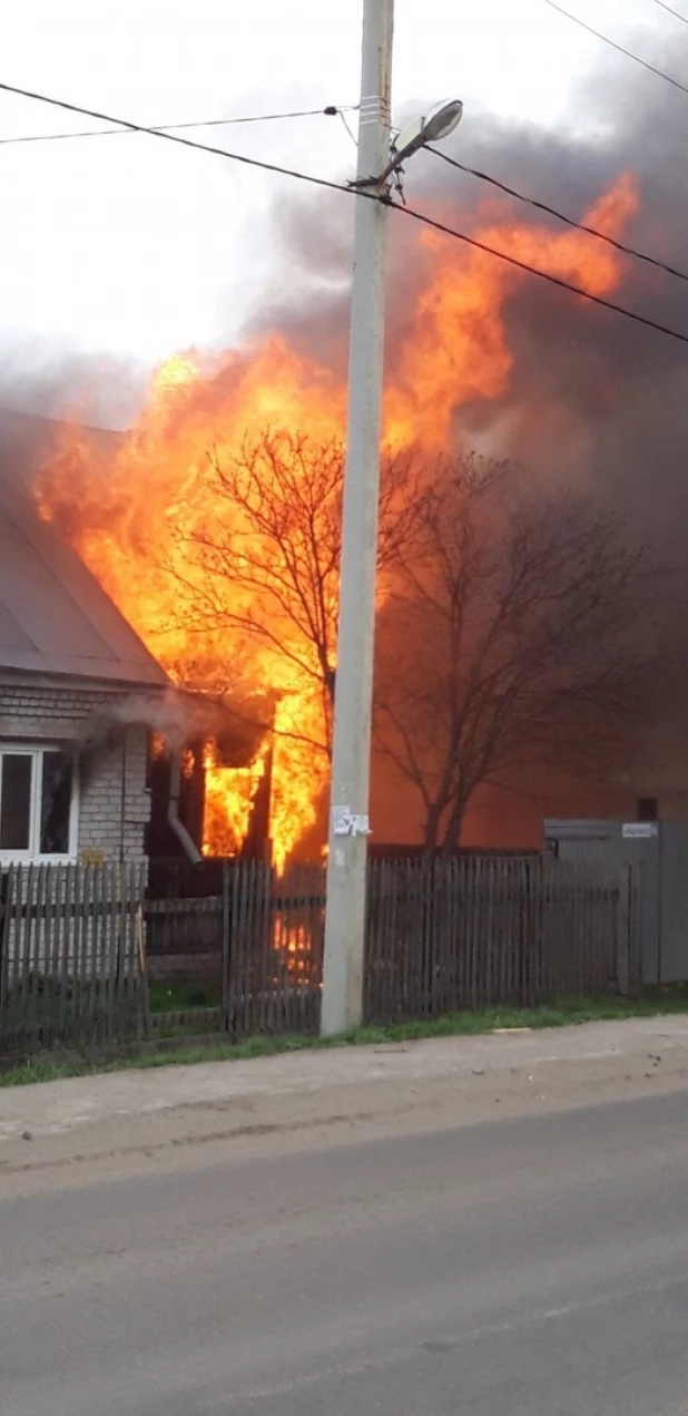 Пожар в Борзовой Заимке.