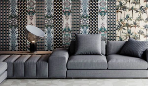 Плитка 41ZERO42 «PAPER PRO» с рисунком «под обои».