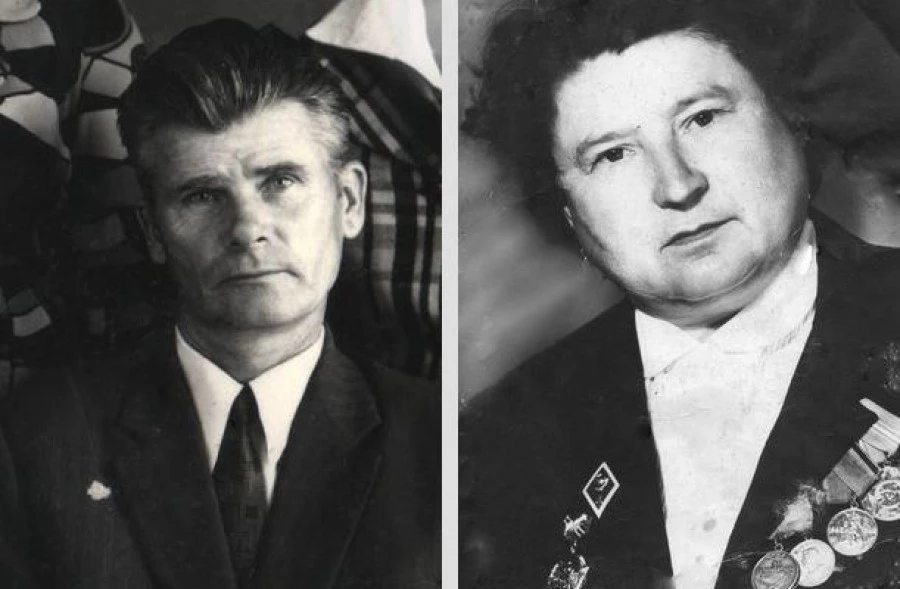 Авдась Иван Иванович (1924 г.) и Цыганкова Анна Ивановна (1923−1984 г.г.) 