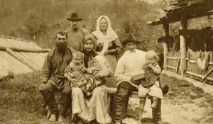 Сибирская семья, конец XIX века. 