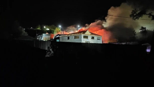 Пожар в сауне. Бийск. 