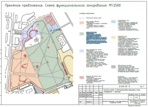 Из эскизного проекта благоустройства парка "Изумрудный".