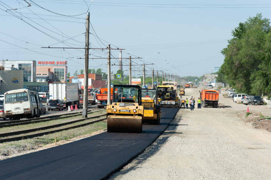 Реализация нацпроекта «Безопасные и качественные автомобильные дороги» в Барнауле.