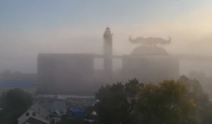 Туман в Барнауле 22 мая.