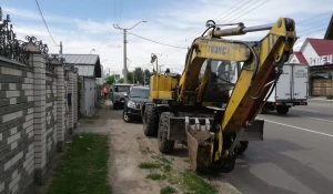 Коммунальная авария на улице Северо-Западная.