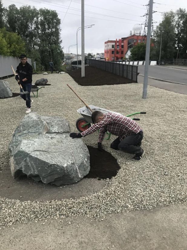 Благоустройство берега Барнаулки.